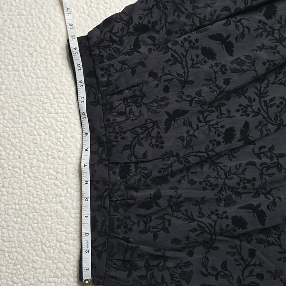 1499 NWT Disturbia Faustina Flocked Chiffon Mock Wrap Midaxi Skirt US 8 - Picture 5 of 8